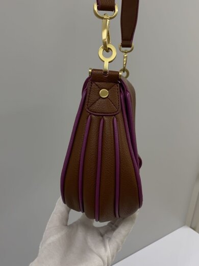 商品画像：ショルダーバッグ/レザー/BRW/無地 2