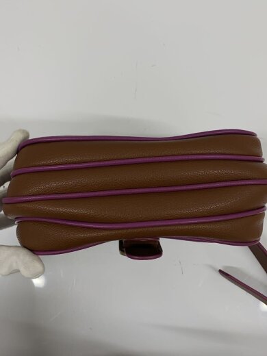 商品画像：ショルダーバッグ/レザー/BRW/無地 4