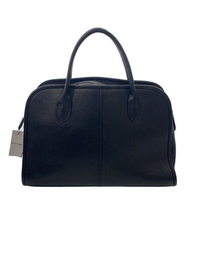 商品画像：ボストンバッグ/レザー/BLK/無地 1