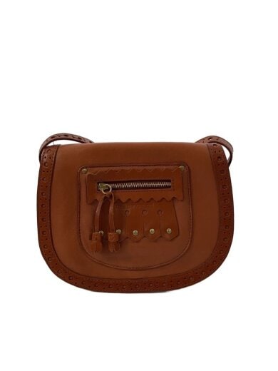 商品画像：ショルダーバッグ/レザー/BRW/無地 1