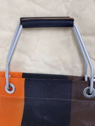 商品画像：バッグ/--/マルチカラー/ストライプ/フラワーカフェ/メッシュトート 9