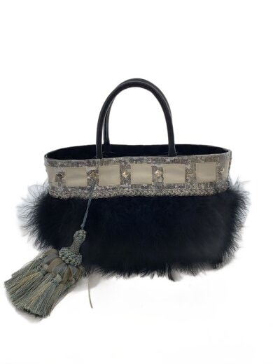 商品画像：バッグ/--/BLK/カゴバック/ファー/LOLAS APARTMENT 1