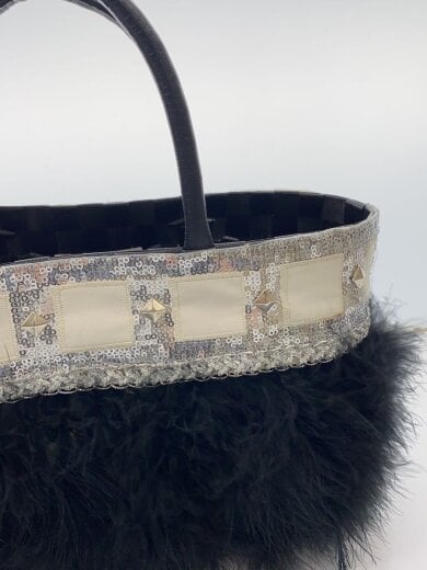 商品画像：バッグ/--/BLK/カゴバック/ファー/LOLAS APARTMENT 7