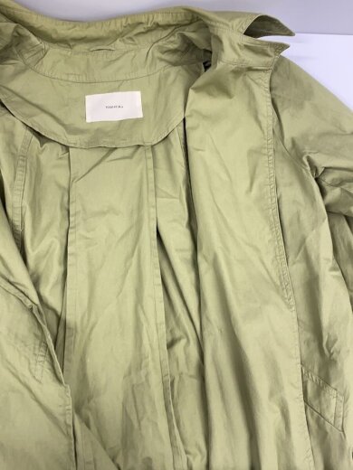 商品画像：トレンチコート/36/コットン/KHK/無地/Tuck Over Trenchcoat 7