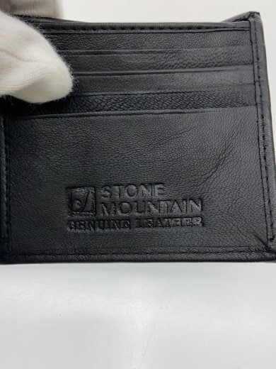 商品画像：2つ折り財布/レザー/BLK/無地/メンズ// 3