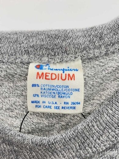 商品画像：90s Tシャツ CRH/M/杢グレー 3