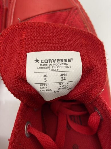 商品画像：ローカットスニーカー/24cm/RED/キャンバス/1CK841// 5