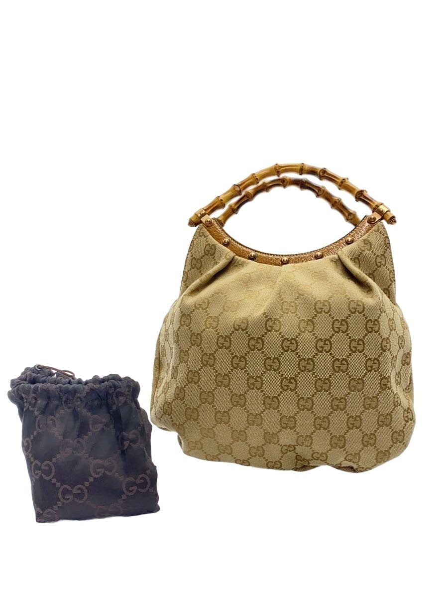 GUCCI / ハンドバッグ/キャンバス/BEG/205118