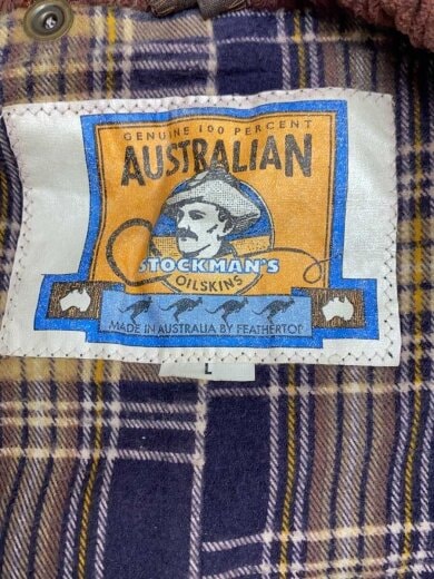 商品画像：STOCKMANS/80-90s Australian Oilskin Waxed Coat/L/着用感有 3
