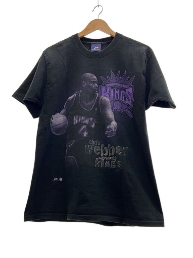 商品画像：00s NBA サクラメント・キングス ＃4 Chris Webber T-Shirt/M/ブラック 1
