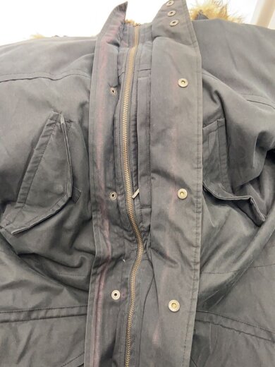 商品画像：N-3B DOWN PARKA/M/ブラック/946273/日焼け変色有 8