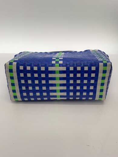 商品画像：マーケット トートバッグ/ブルー/グリーン/ホワイト 4
