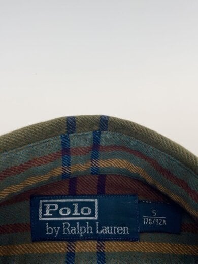 商品画像：Plaid Cotton Flannel Work Shirt エルボーパッチ/S/カーキ// 3