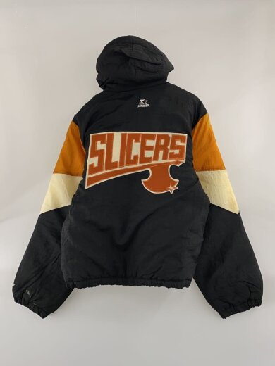 商品画像：NFL 90s SLICERS Pullover Padded Jacket/サイズ不明/ブラック/汚れ有// 2