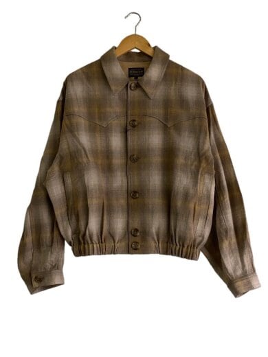 商品画像：CHECK BLOUSON/L/ベージュ/4475-7301 1