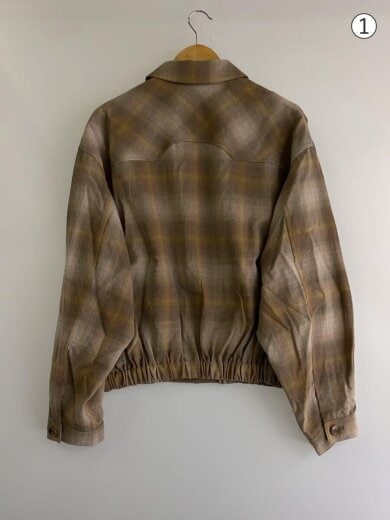 商品画像：CHECK BLOUSON/L/ベージュ/4475-7301 2