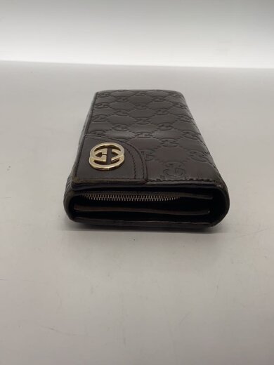 商品画像：長財布_インターロッキングG_グッチシマ/レザー/BRW/レディース// 5