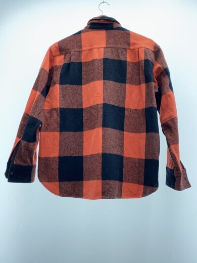 商品画像：FLANNEL FIELD SHIRT/L/オレンジ/ブラック/GSC-64/着用感有// 2