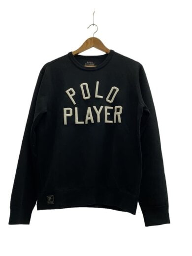 商品画像：POLO PLAYER クルースウェットシャツ/S/ブラック/710691254001// 1