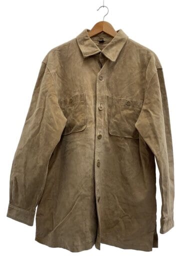 商品画像：00s Leather Shirt/M/ベージュ/515-8660/着用感有// 1