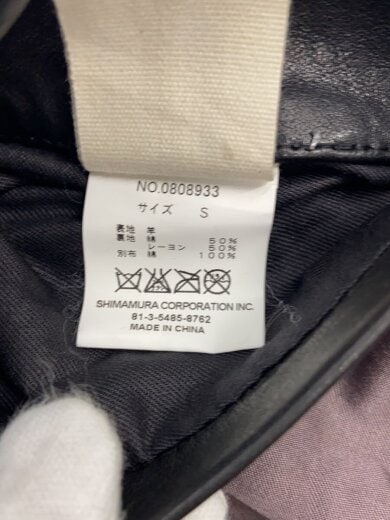 商品画像：Sheep Leather Single Riders Jacket/S/ブラック/0808933// 5