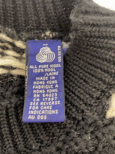 商品画像：90s Chunky Cable Knit(Fair Isle)/M/ブラック 4