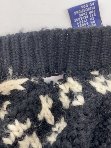 商品画像：90s Chunky Cable Knit(Fair Isle)/M/ブラック 6