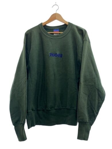 商品画像：REVERSE WEAVE クルースウェット/L/グリーン/着用感有 1
