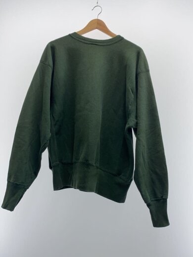 商品画像：REVERSE WEAVE クルースウェット/L/グリーン/着用感有 2