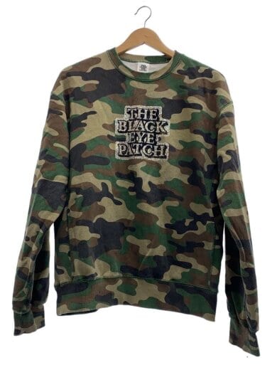 商品画像：RHINESTONED OG LABEL CREW SWEAT/M/WOODLAND CAMO/着用感有// 1