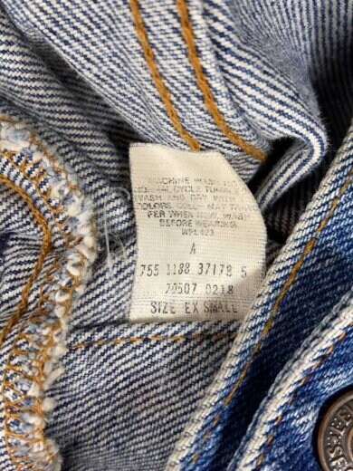 商品画像：80s Denim Jacket/XS/インディゴ/(70507 0218) 5