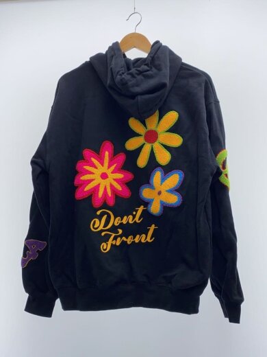 商品画像：FLOWER PULLOVER HOODED SWEAT/M/ブラック/101249012015 2