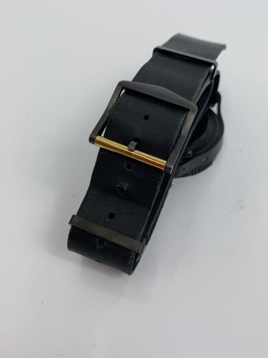 商品画像：クォーツ腕時計/アナログ/レザー/GRY/BLK/SS 4