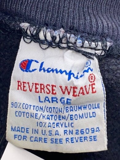 商品画像：90s/Reverse Weave/ポケット付/スウェット/L/コットン/BLU 3