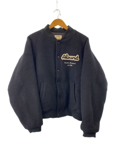 商品画像：wool versity jacket/スタジャン/XL/ウール/BLK 1