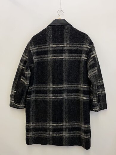 商品画像：コート/XS/ウール/BLK/チェック 2