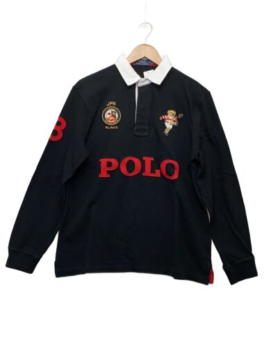 商品画像：2019ワールドカップ記念/ラグビー日本代表/ポロベア/ラガーシャツ/M/コットン/BLK 1