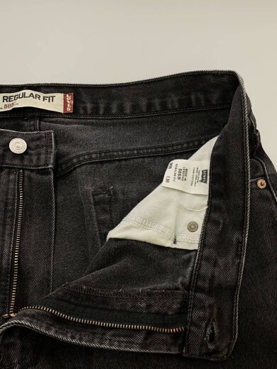 商品画像：505/REGULAR FIT/後染めブラックデニム/レソト製/36/コットン// 3
