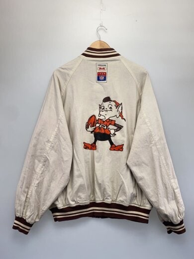 商品画像：90s/NFL/CLEVELAND BROWNS/リバーシブル/ELF/スタジャン/XL/リネンコットン/BRW 8