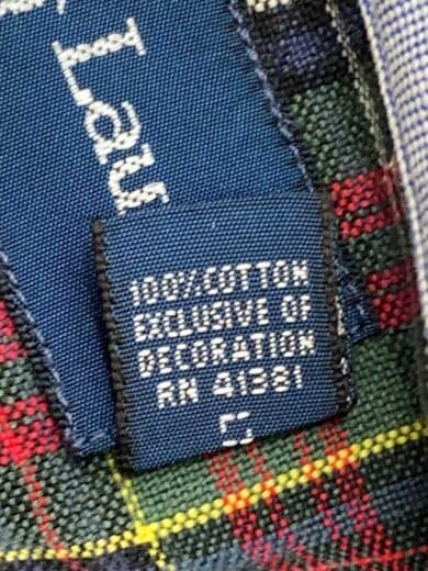 商品画像：90s/長袖BDシャツ/タータンチェック/片ポケ/緑ポニー/XL/コットン/RED// 4