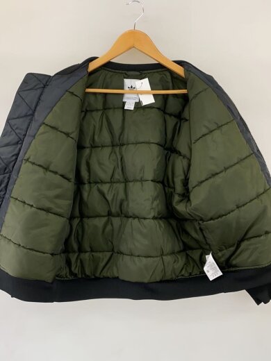 商品画像：W LONG BOMBER JACKET/ボンバージャケット/M/ポリエステル/BLK/FL0048// 3