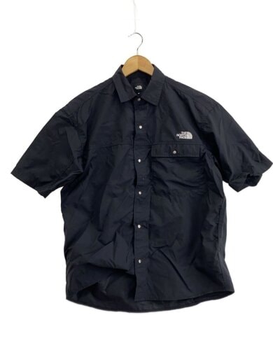 商品画像：S/S NUPTSE SHIRT_ショートスリーブヌプシシャツ/M/ナイロン/BLK/無地 1