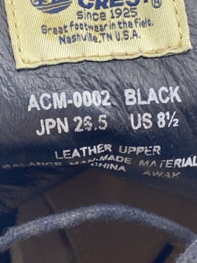 商品画像：ブーツ/26.5cm/BLK/ACM-0002 5