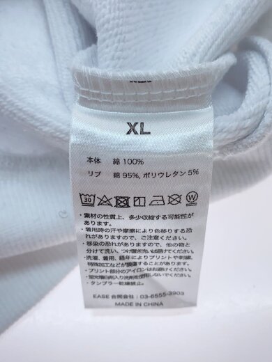 商品画像：パーカー/XL/コットン/WHT 4