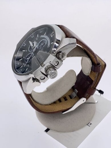 商品画像：クォーツ腕時計/アナログ/レザー/SLV/BRW/dz-4290 2