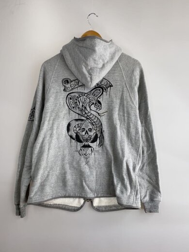 商品画像：ジップパーカー/40/コットン/GRY/プリント// 2