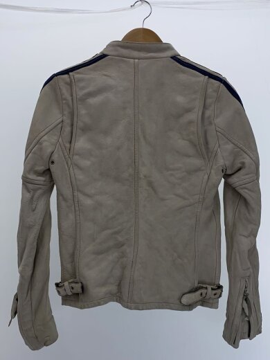 商品画像：レザージャケット・ブルゾン/XS/牛革/WHT/3191010 2