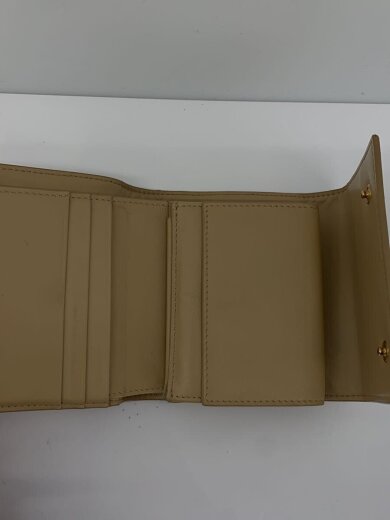 商品画像：スモールトリフォールド/3つ折り財布/レザー/BEG/レディース 4