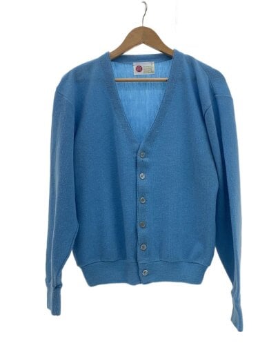 商品画像：カーディガン(薄手)/M/アクリル/BLU 1