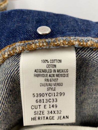 商品画像：デニムパンツボトム/34/コットン/IDG/無地/5390YCI1299 5